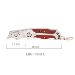 WORKPRO Portable KeyChain Knife Mini Folding Knife Camping Key Ring Knife