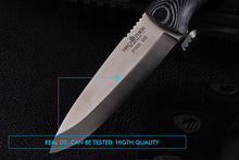 Load image into Gallery viewer, [BROTHER F005] 61HRC D2 blade Fixed Blade knife Bushcraft Knives Straight Tactical Hunting Camping high quality EDC tool
