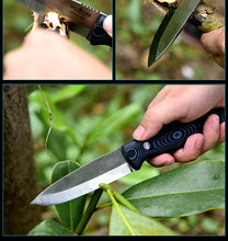 Load image into Gallery viewer, [BROTHER F005] 61HRC D2 blade Fixed Blade knife Bushcraft Knives Straight Tactical Hunting Camping high quality EDC tool
