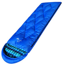 Load image into Gallery viewer, Camping Sleeping Bag Winter Duck Down Outdoor Travel Waterproof Hiking Adult  Bed for Cold Weather Nylon Taffeta Soft
