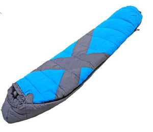 Camping Sleeping Bag Winter Duck Down Outdoor Travel Waterproof Hiking Adult  Bed for Cold Weather Nylon Taffeta Soft