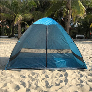 Anti-mosquito beach shade tent with gauze UV protection Automatically camping outdoor portable beach tent with mesh curtain