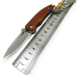 Handmade Folding Pocket Knife Damascus Red Wood Handle Tactical Survival EDC Knives Utility Outdoor Hunting Camping Multi Tools
