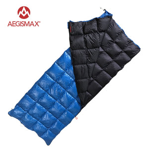 AEGISMAX Ultra Light 90% White Duck down sleeping bag camping backpack Envelope type sleeping bag Outdoor and Family
