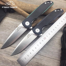 Load image into Gallery viewer, FREETIGER FT901 NEW Folding Pocket Knife D2 Blade G10 Handle Ball Bearing Survival Hunting Camping Portable Tactical EDC Knives
