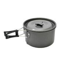 Load image into Gallery viewer, Ultra-light Aluminum Alloy Camping Cookware Utensils Outdoor Cooking Teapot Picnic Tableware Kettle Pot Frying Pan 3pcs/Set
