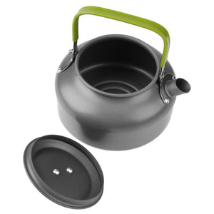 Ultra-light Aluminum Alloy Camping Cookware Utensils Outdoor Cooking Teapot Picnic Tableware Kettle Pot Frying Pan 3pcs/Set