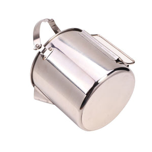 1.2L outdoor stainless steel kettles Mountaineering camping portable boil water hanging pot hot soup coffee tableware