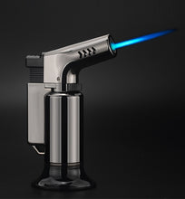 Load image into Gallery viewer, BBQ Outdoor Triple Torch Turbo Cigar Lighter Spray Gun Jet Butane Pipe Lighter Kitchen 1300 C Powerful Windproof Lighter No Gas
