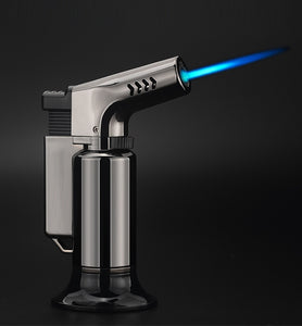 BBQ Outdoor Triple Torch Turbo Cigar Lighter Spray Gun Jet Butane Pipe Lighter Kitchen 1300 C Powerful Windproof Lighter No Gas