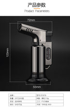 Load image into Gallery viewer, BBQ Outdoor Triple Torch Turbo Cigar Lighter Spray Gun Jet Butane Pipe Lighter Kitchen 1300 C Powerful Windproof Lighter No Gas
