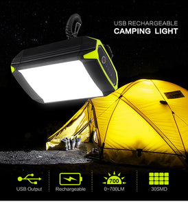 30 LED Camping Lantern Light Flasher Mobile Power Bank Flashlight USB Port Camping Tent Light Outdoor Portable Hanging Lamp