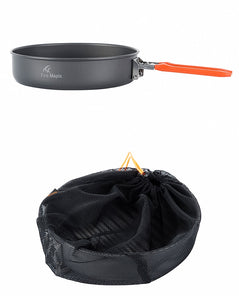 Fire Maple Outdoor Camping Hiking Picnic Portable Hard Aluminum Alloy 0.9L Frying Pan Folding Handle High Quality Tableware