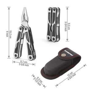 WORKPRO 3PC Survival Tool Kits Multi Plier Multifunction Knife Tactical knife Camping Multitools