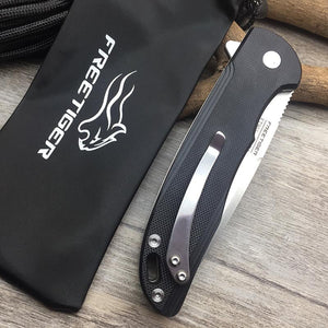 FREETIGER FT901 NEW Folding Pocket Knife D2 Blade G10 Handle Ball Bearing Survival Hunting Camping Portable Tactical EDC Knives