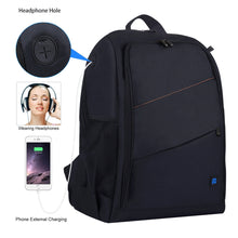 Load image into Gallery viewer, PULUZ Photo Backpack DSLR Bag Tripod Bag Outdoor Portable Waterproof Camera Photography Sac Appareil Reflex Black Sac appareil
