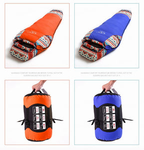 Outdoor Camping Winter Ultralight Thermal Adult Mummy 95% White Duck Down Sleeping Bag Sack Compression Pack For Backpacking