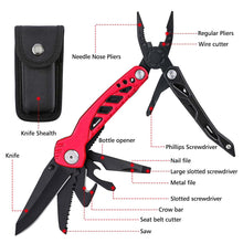 Load image into Gallery viewer, Multitool GHK-LP91 13 In 1 Folding-Knife Kitchen Bottle Opener Sharp Pocket Pliers Saw Blade Outdoor Camping
