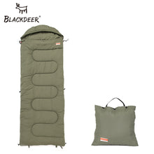 Load image into Gallery viewer, Blackdeer Camping Cotton Splice Sleeping Bag  Season Warm Pillow Hooded Envelope Sleeping Bag for Outdoor Traveling Hiking
