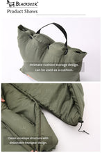 Load image into Gallery viewer, Blackdeer Camping Cotton Splice Sleeping Bag  Season Warm Pillow Hooded Envelope Sleeping Bag for Outdoor Traveling Hiking
