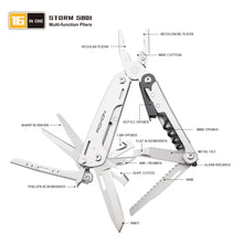 Load image into Gallery viewer, New Multitools Folding Plier EDC Scissors Camping Multi Tools Pliers Screwdriver Bits Multifunctional EDC Tool Knife Survival
