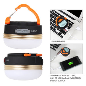 T-SUN Mini Camping Lights 3W LED Camping Lantern Tents lamp Outdoor Hiking Night Hanging lamp USB Rechargeable