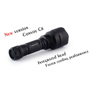 Convoy C8 AK47 7135*6 8 Modes Integrated Head LED Flashlight IPX-8 for Camping Torch Lantern Lamp Portable Waterproof Lights