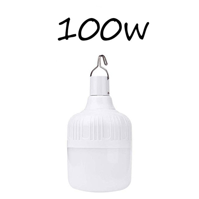 Outdoor Bulb USB Rechargeable LED Emergency Lights Portable Tent Lamp Battery Lantern BBQ Camping light for Patio/Porch/Garden