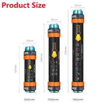 Load image into Gallery viewer, USB LED Camping Lantern 7800mAH Tent Light Lamp IP68 Waterproof Rechargeable Magnetic Hiking Working Fishing SOS Flashlight
