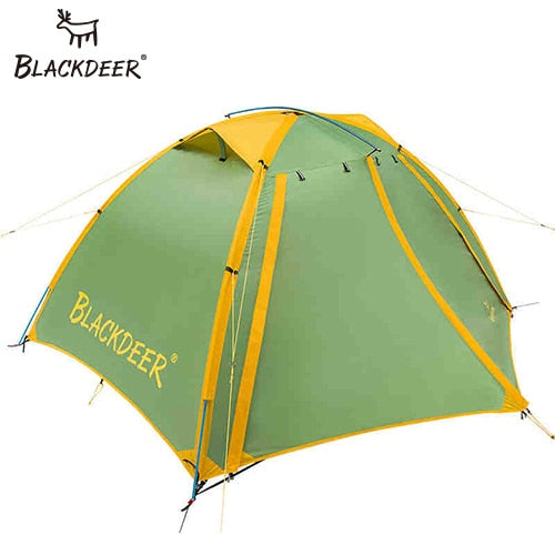 BLACKDEER Outdoor Camping  Backpack Tent Double Layer Water Resistant Aluminum alloy Pole Fishing Hunting Adventure Family Party