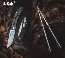 Load image into Gallery viewer, SanRenMu 9165 Pocket Folding Knife Fold 12C27 Steel Rescue Survival Tool Outdoor Camping EDC Mini Tactical  Huinting knife CS GO
