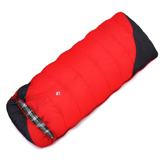 Jungle King  new camping winter outdoor hiking  camping sleeping bag cold envelope widening and thickening --18 wholesale 2.4kg