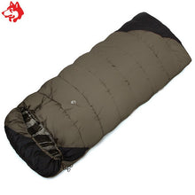 Load image into Gallery viewer, Jungle King  new camping winter outdoor hiking  camping sleeping bag cold envelope widening and thickening --18 wholesale 2.4kg
