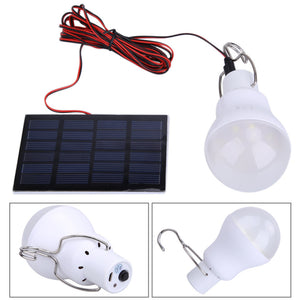 Portable Outdoor 130LM Solar Power Light USB LED Bulb Lamp Hanging Lighting Camping Tent Fishing Emergency Light