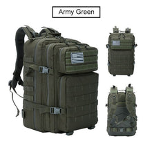 Load image into Gallery viewer, 50L Capacity Military Tactical Backpack Men Army Large Bag Hiking Camping Rucksack Hunting Outdoor Waterproof Travel Backpack
