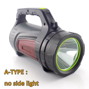 Super bright Powerful USB LED flashlight Searching torches 2 side night light lamp hand Camping lantern rechargeable battery