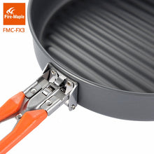 Load image into Gallery viewer, Fire Maple Outdoor Camping Hiking Picnic Portable Hard Aluminum Alloy 0.9L Frying Pan Folding Handle High Quality Tableware
