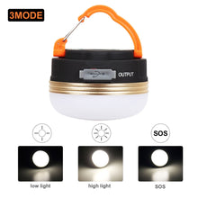 Load image into Gallery viewer, T-SUN Mini Camping Lights 3W LED Camping Lantern Tents lamp Outdoor Hiking Night Hanging lamp USB Rechargeable
