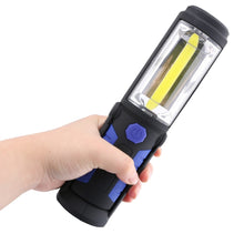 Load image into Gallery viewer, USB Rechargeable COB LED Flashlight COB light strip +1LED Torch Work Hand Lamp lantern Magnetic Waterproof Emergency LED Light
