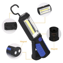 Load image into Gallery viewer, USB Rechargeable COB LED Flashlight COB light strip +1LED Torch Work Hand Lamp lantern Magnetic Waterproof Emergency LED Light
