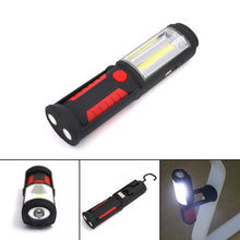 Load image into Gallery viewer, USB Rechargeable COB LED Flashlight COB light strip +1LED Torch Work Hand Lamp lantern Magnetic Waterproof Emergency LED Light
