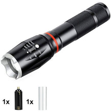 Load image into Gallery viewer, LED 8000 Lumens T6 Handheld Tactical Flashlight  COB Lantern Magnetic 6 Modes Water Resistant for Telescopic focusing work light
