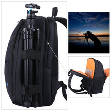 Load image into Gallery viewer, PULUZ Photo Backpack DSLR Bag Tripod Bag Outdoor Portable Waterproof Camera Photography Sac Appareil Reflex Black Sac appareil
