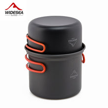 Load image into Gallery viewer, Widesea camping tableware cup bowl outdoor cooking set camping cookware travel tableware pincin set hiking cooking utensils
