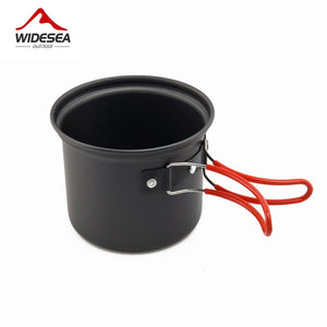 Widesea camping tableware cup bowl outdoor cooking set camping cookware travel tableware pincin set hiking cooking utensils