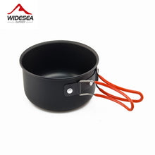 Load image into Gallery viewer, Widesea camping tableware cup bowl outdoor cooking set camping cookware travel tableware pincin set hiking cooking utensils
