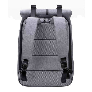 Original 90 Fun Leisure Mi Backpack 14 Inches Casual Travel Laptop Rucksack College Student School Bag Gray Blue