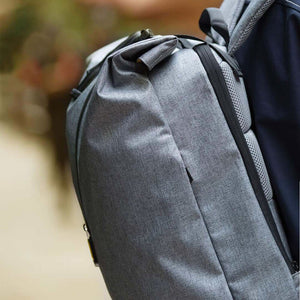 Original 90 Fun Leisure Mi Backpack 14 Inches Casual Travel Laptop Rucksack College Student School Bag Gray Blue