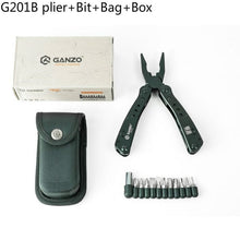 Load image into Gallery viewer, Ganzo G202B MultiTools set Folding Pliers Fishing Camping Survival EDC Bits Gear crimper Pocket Knife Plier wire cutter stripper
