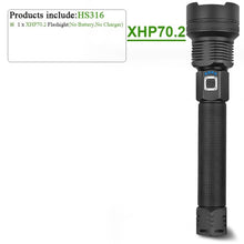 Load image into Gallery viewer, 300000 lm xhp90.2 most powerful led flashlight torch usb xhp50 rechargeable tactical flashlights 18650 or 26650 hand lamp xhp70
